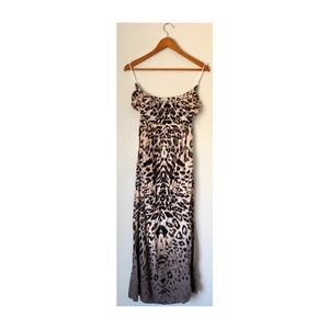 Lani leopard strapless Maxi Dress
